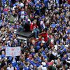 Giants Fans Crowd Streets For Ticker Tape Parade&#8212;1 Million Expected!